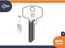 SILCA brute sleutel  DM151R
