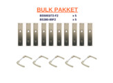Bulkpakket  BSS binnendeurbeslag - kruk/kruk - F2 - PZ - 72 mm - 250x53x7mm