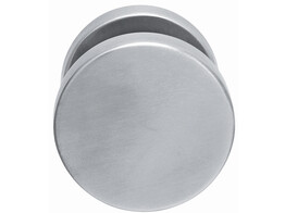 ARTITEC bouton plat fixe sur rosace O52mm - simple - avec ergots - inox mat