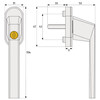 ABUS raamkruk FG110 - afsluitbaar