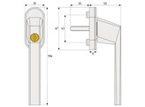 ABUS raamkruk FG110 - afsluitbaar