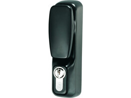 ISEO garniture exterieur avec bouton ROTATIF - noir