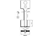 SILCA brute sleutel  5BUR1