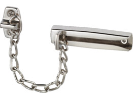 ABUS chaine de porte verrouillable avec fixation sur la poignee de porte -