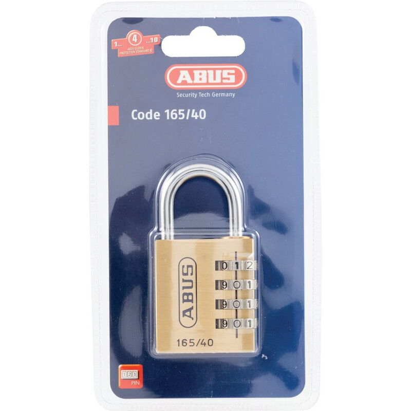 ABUS Cijferslot 165/20 - hangslot van messing - met individueel instelbare cijfercode - kofferslot/kastslot - ABUS-veiligheidsniveau 3