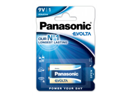 PANASONIC batterij 9V - 6LR61 - 9.0 Volt - Alkaline - 1st.