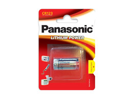 PANASONIC batterij - CR123A - 3.0 Volt - Lithium - 1st.