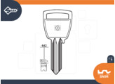 SILCA cle brut SN5R