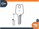 SILCA brute sleutel  LF23R