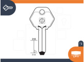 SILCA brute sleutel  LP11