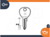 SILCA brute sleutel  VAC25