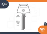 SILCA brute sleutel  RU14