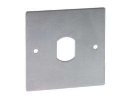 SEWOSY plaat voor leeskop PBP19_TL - 80x80mm - RVS