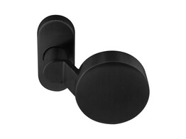 ARTITEC bouton plat fixe sur rosace O52mm - fuyant - simple - sans ergots - noir