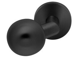 ARTITEC bouton rond fixe sur rosace O50mm - ondule - simple - avec ergots - inox