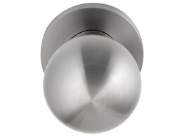 ARTITEC bouton rond fixe sur rosace O50mm - simple - avec ergots - inox mat
