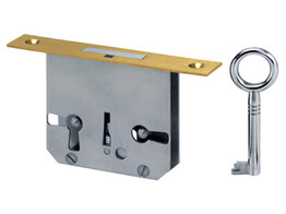 JUNIE meubelslot inbouw 0667 - VP messing
