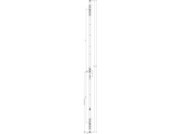 FUHR gache filante 835/836 - type 4/10/11 - U24x5x1990mm inox