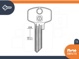 SILCA brute sleutel DM12-13