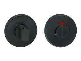 ARTITEC paar WC rozetten - zonder nokken - O50mm - RVS zwart