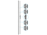 SOBINCO serrure multipoints Penta-Lock 6784 - 4 ergots champignon - A92 - U24
