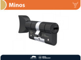 M C cylindre de securite a bouton MINOS - bouton V -  noir