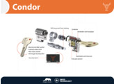 M C cylindre de securite a bouton CONDOR - bouton rond -  nickele
