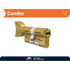 M C knopcilinder CONDOR - knop V - messing - incl. 5 sleutels -