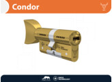 M C knopcilinder CONDOR - knop V - messing - incl. 5 sleutels -