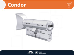 M C knopcilinder CONDOR - knop V - nikkel