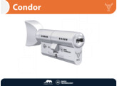 M C cylindre de securite a bouton CONDOR - bouton V -  nickele