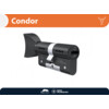 M C knopcilinder CONDOR - knop V - zwart