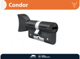 M C knopcilinder CONDOR - knop V - zwart