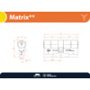 M C cylindre de securite double MATRIX   - laiton