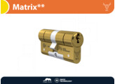 M C cylindre de securite double MATRIX   - laiton