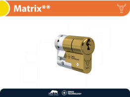 M C demi-cylindre de securite MATRIX   - laiton