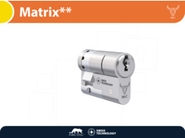 M C demi-cylindre de securite MATRIX   - nickele