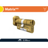 M C cylindre de securite a bouton MATRIX   - bouton ovale -  laiton