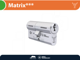 M C cylindre de securite double MATRIX    - nickele