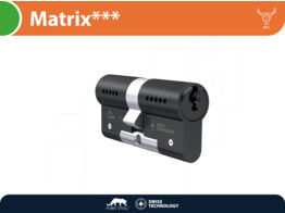 M C cylindre de securite double MATRIX    - noir -  avec 5 cles