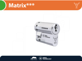 M C demi-cylindre de securite MATRIX    - nickele