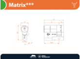 M C halvecilinder MATRIX    - nikkel