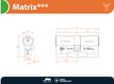 M C cylindre de securite a bouton MATRIX    - bouton rond -  nickele