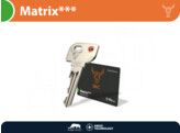 M C knopcilinder MATRIX    - knop ovaal - nikkel