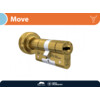 M C knopcilinder MOVE - knop rond - messing
