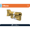 M C knopcilinder MOVE - knop V - messing