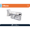 M C cylindre de securite a bouton MOVE - bouton V -  nickele