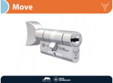 M C cylindre de securite a bouton MOVE - bouton V -  nickele