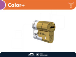 M C demi-cylindre de securite COLOR  - laiton - 5 cles inclus