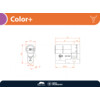 M C halvecilinder COLOR  - messing -